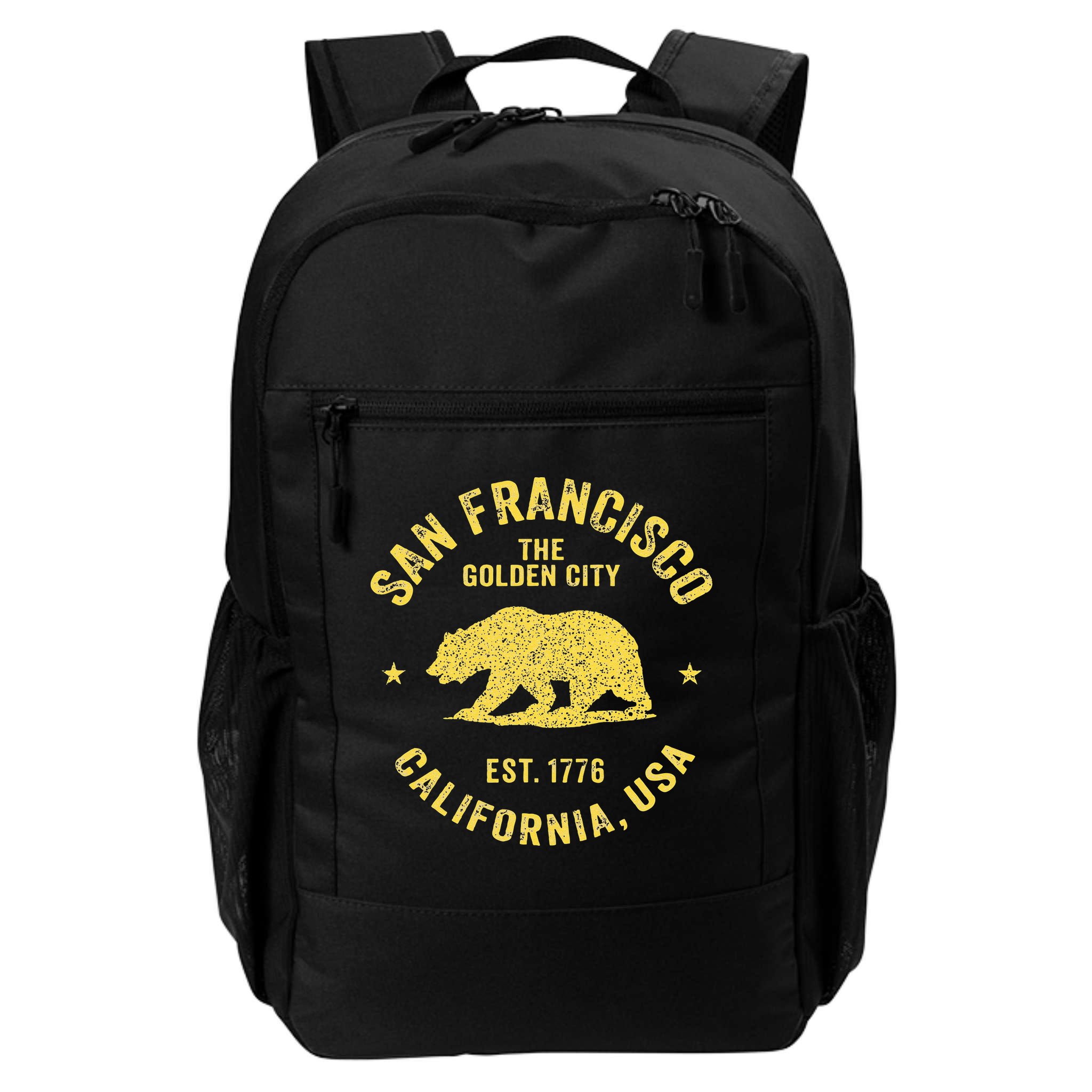 Vintage San Francisco Retro California Bear Travel Souvenir Backpack
