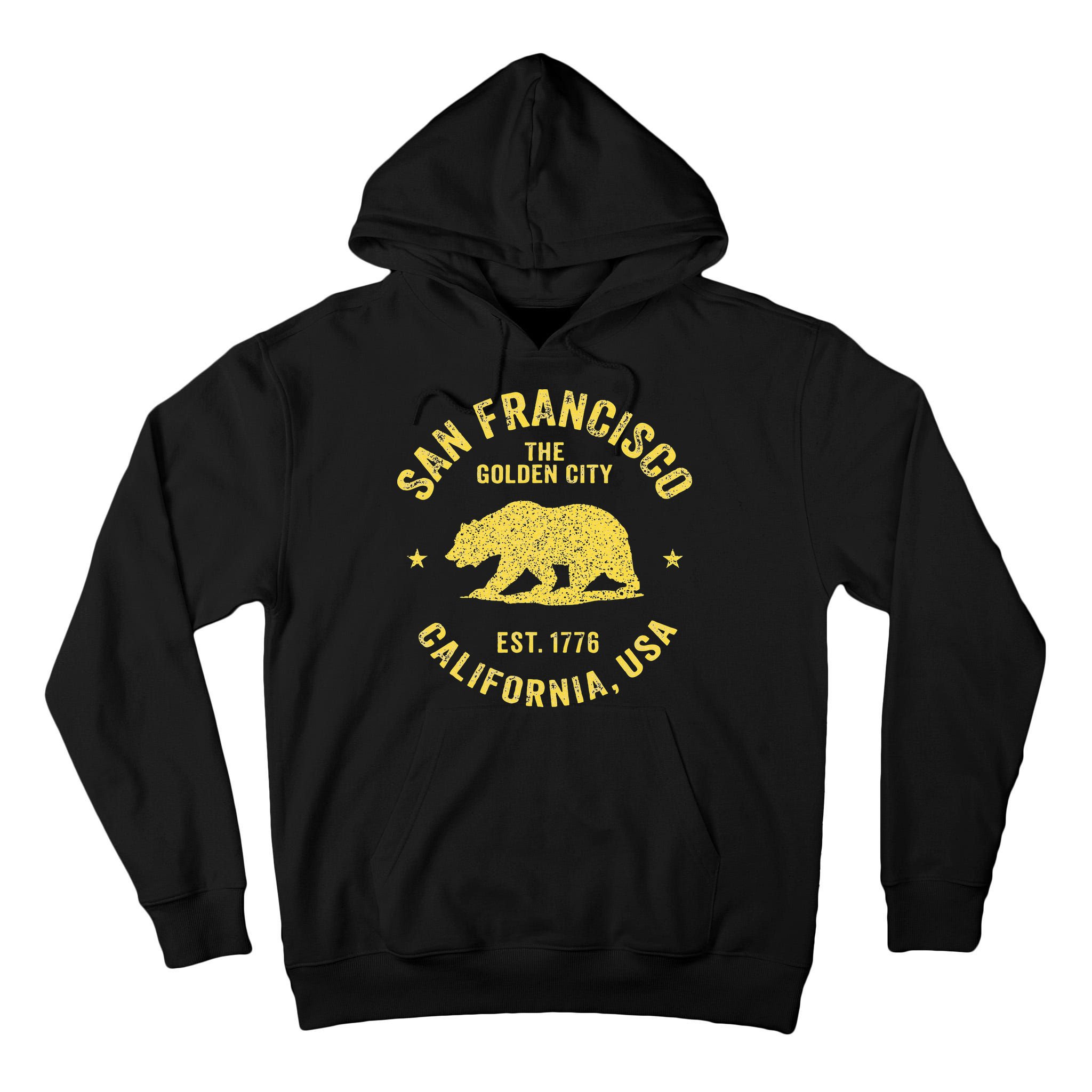 Vintage San Francisco Retro California Bear Travel Souvenir Tall Hoodie