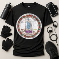 VIRGINIA STATE FLAG SEAL RICHMOND NORFOLK Cooling Performance Crew T-Shirt