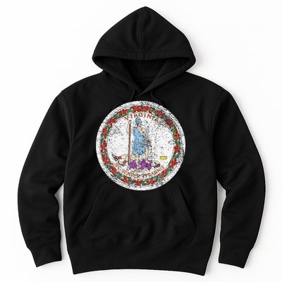 VIRGINIA STATE FLAG SEAL RICHMOND NORFOLK Hoodie