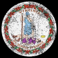VIRGINIA STATE FLAG SEAL RICHMOND NORFOLK Bucket Hat