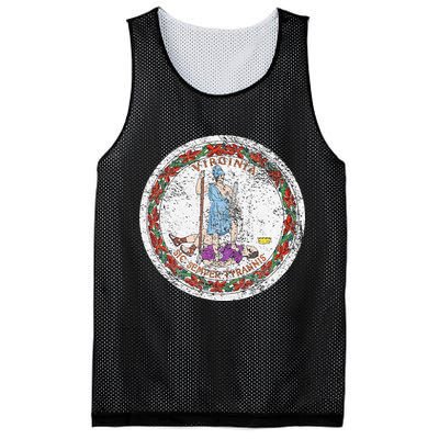VIRGINIA STATE FLAG SEAL RICHMOND NORFOLK Mesh Reversible Basketball Jersey Tank