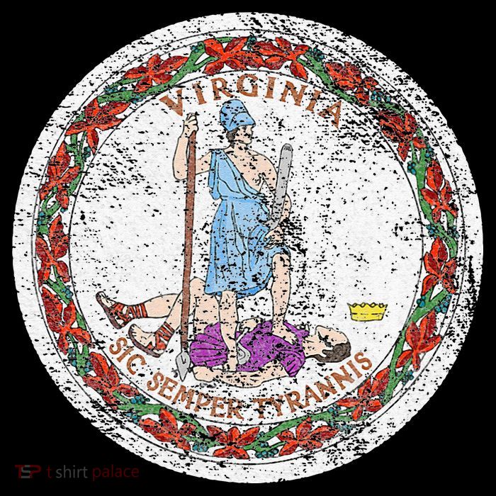 VIRGINIA STATE FLAG SEAL RICHMOND NORFOLK Baby Bodysuit