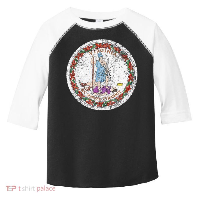 VIRGINIA STATE FLAG SEAL RICHMOND NORFOLK Toddler Fine Jersey T-Shirt