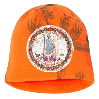 VIRGINIA STATE FLAG SEAL RICHMOND NORFOLK Kati - Camo Knit Beanie