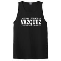 Vazquez Surname Funny Team Family Last Name Vazquez PosiCharge Competitor Tank