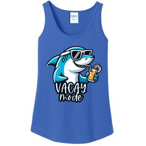 Vacation Summer Funny Shark Sunglasses Family Vacay Mode Cool Gift Ladies Essential Tank