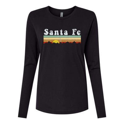 Vintage Santa Fe New Mexico Retro Gift Womens Cotton Relaxed Long Sleeve T-Shirt