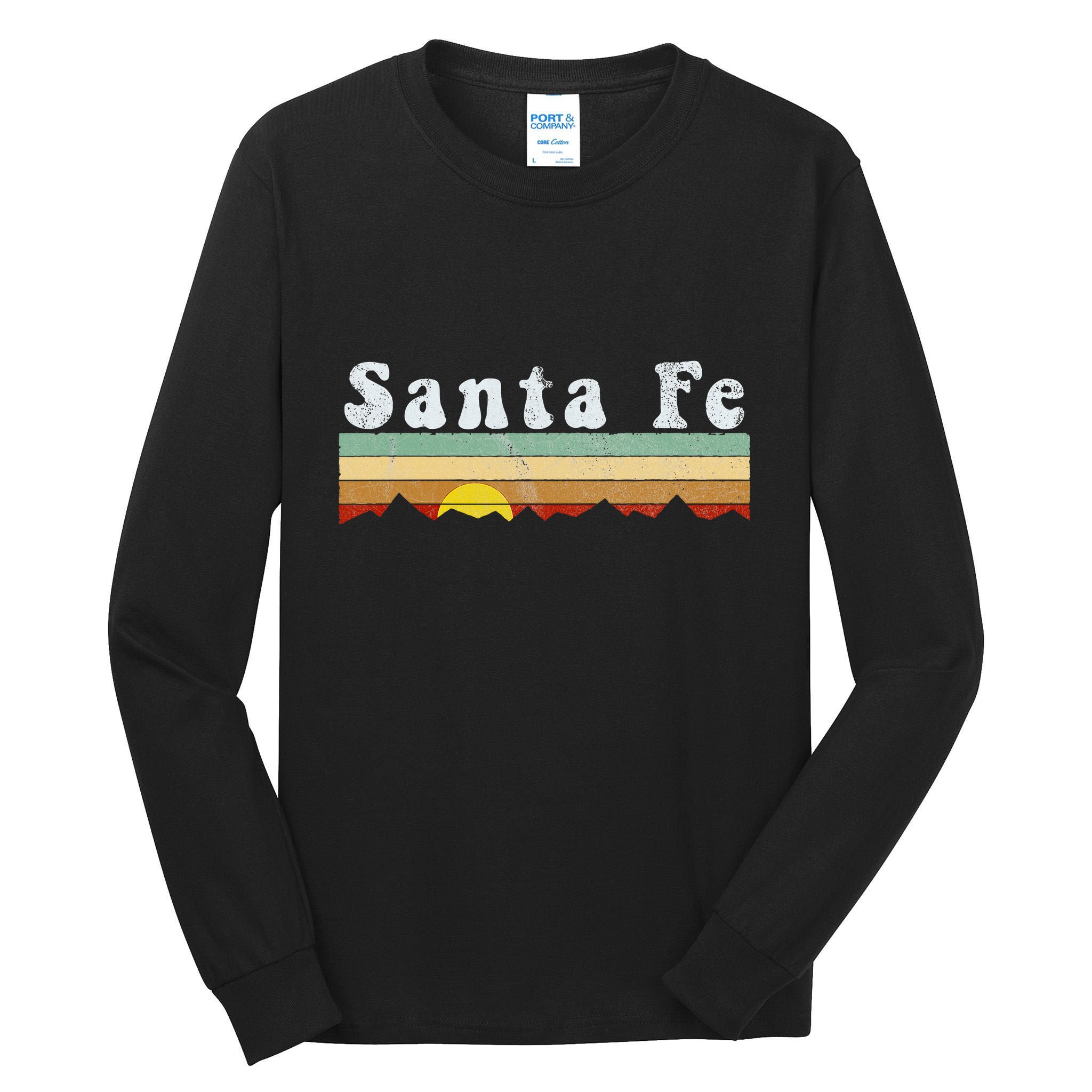 Vintage Santa Fe New Mexico Retro Gift Tall Long Sleeve T-Shirt