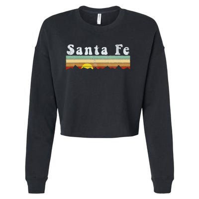 Vintage Santa Fe New Mexico Retro Gift Cropped Pullover Crew