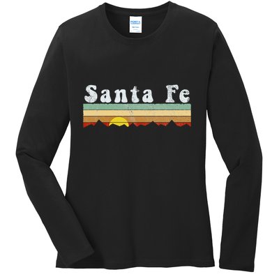 Vintage Santa Fe New Mexico Retro Gift Ladies Long Sleeve Shirt