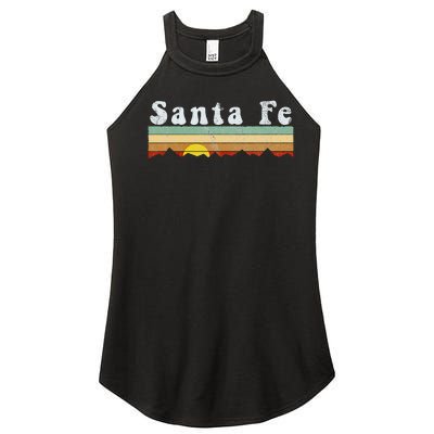 Vintage Santa Fe New Mexico Retro Gift Women's Perfect Tri Rocker Tank