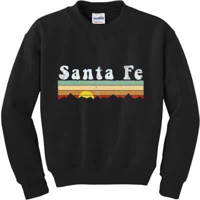 Vintage Santa Fe New Mexico Retro Gift Kids Sweatshirt