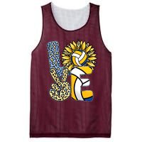 Volleyball Sayings For Shirts, Love Volleyball Leopard Sunflower Sports Ball Mesh Reversible Basketball Jersey Tank