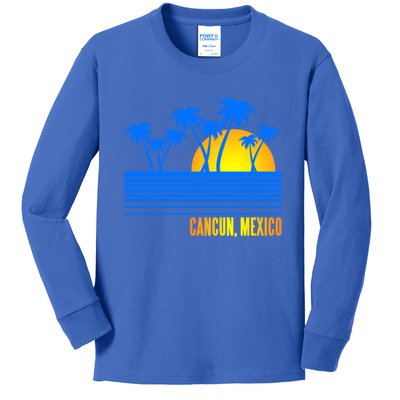 Vacation Souvenir For Cancun Mexico Gift Kids Long Sleeve Shirt