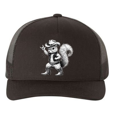 Vintage Squirrel Funny Cow Cow Western Country Animal Yupoong Adult 5-Panel Trucker Hat