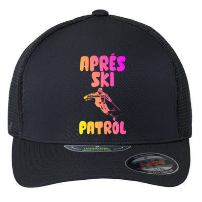 Vintage Skiing Funny Gift Retro Apres Vintage 80s Ski Patrol Cool Gift Flexfit Unipanel Trucker Cap