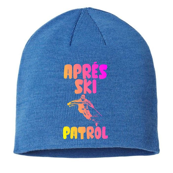 Vintage Skiing Funny Gift Retro Apres Vintage 80s Ski Patrol Cool Gift Sustainable Beanie