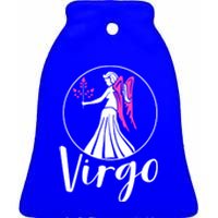 Virgo September Funny Gift Zodiac Astrographic Astrology Gift Ceramic Bell Ornament