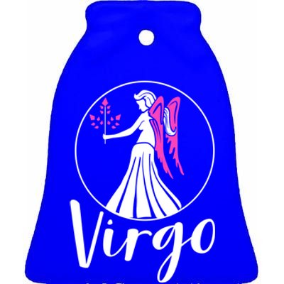 Virgo September Funny Gift Zodiac Astrographic Astrology Gift Ceramic Bell Ornament