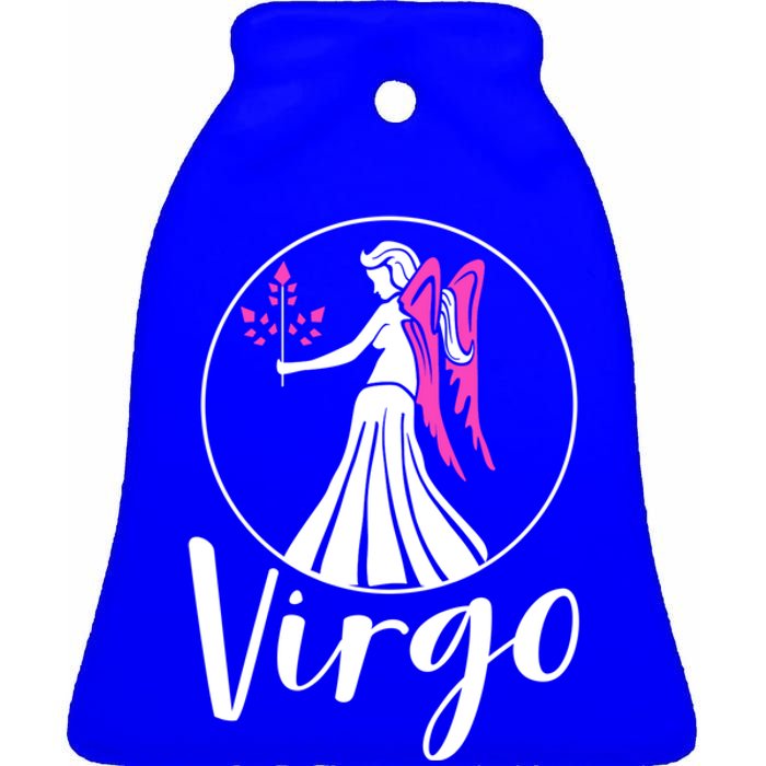 Virgo September Funny Gift Zodiac Astrographic Astrology Gift Ceramic Bell Ornament