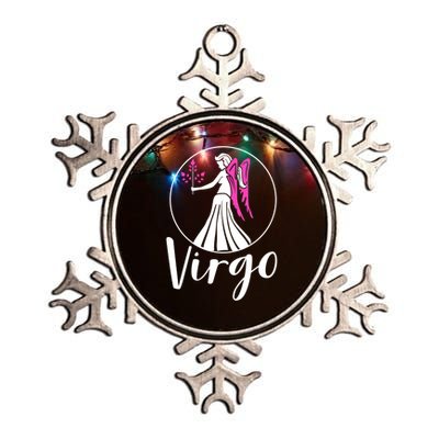 Virgo September Funny Gift Zodiac Astrographic Astrology Gift Metallic Star Ornament