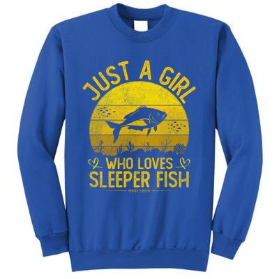 Vintage Sleeper Fish Just A Who Loves Sleeper Fish Gift Sweatshirt