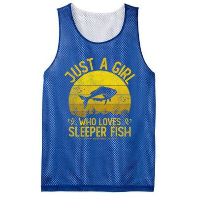 Vintage Sleeper Fish Just A Who Loves Sleeper Fish Gift Mesh Reversible Basketball Jersey Tank