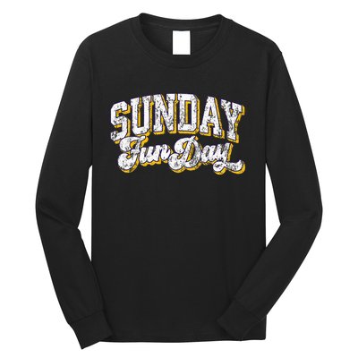 Vintage Sunday Funday Minnesota Football Long Sleeve Shirt