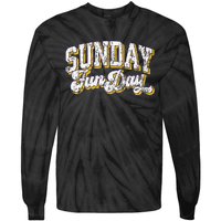 Vintage Sunday Funday Minnesota Football Tie-Dye Long Sleeve Shirt