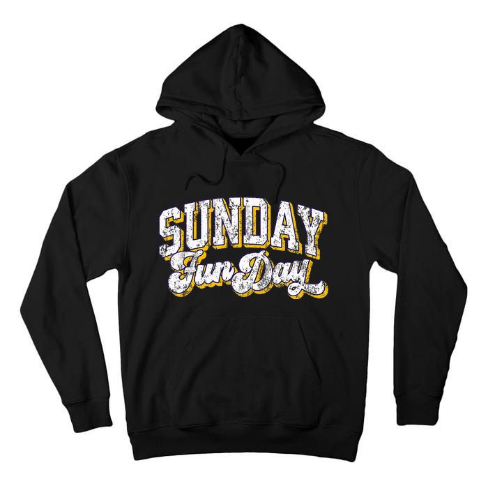 Vintage Sunday Funday Minnesota Football Tall Hoodie