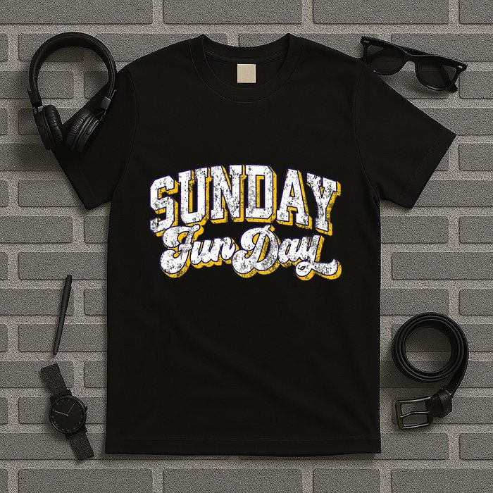Vintage Sunday Funday Minnesota Football Retro Fun Day T-Shirt
