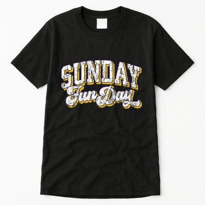 Vintage Sunday Funday Minnesota Football Retro Fun Day Tall T-Shirt
