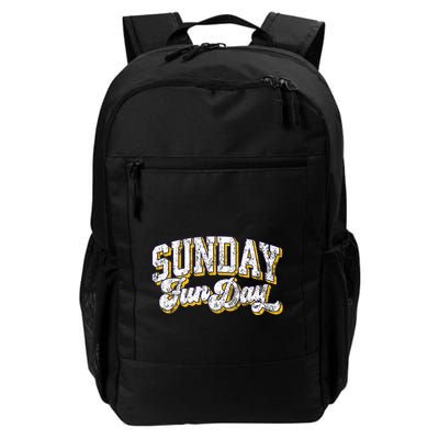 Vintage Sunday Funday Minnesota Football Retro Fun Day Backpack
