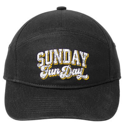 Vintage Sunday Funday Minnesota Football Retro Fun Day 7-Panel Snapback Hat