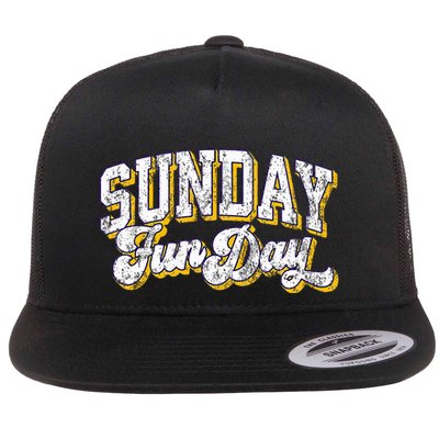 Vintage Sunday Funday Minnesota Football Retro Fun Day Flatbill Hat