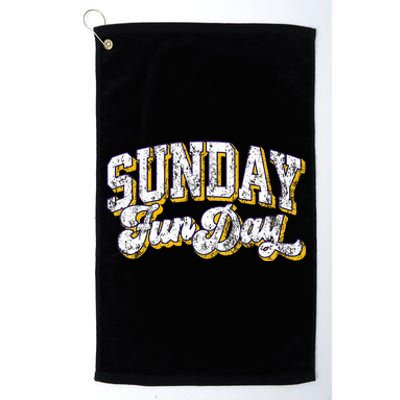 Vintage Sunday Funday Minnesota Football Retro Fun Day Platinum Collection Golf Towel