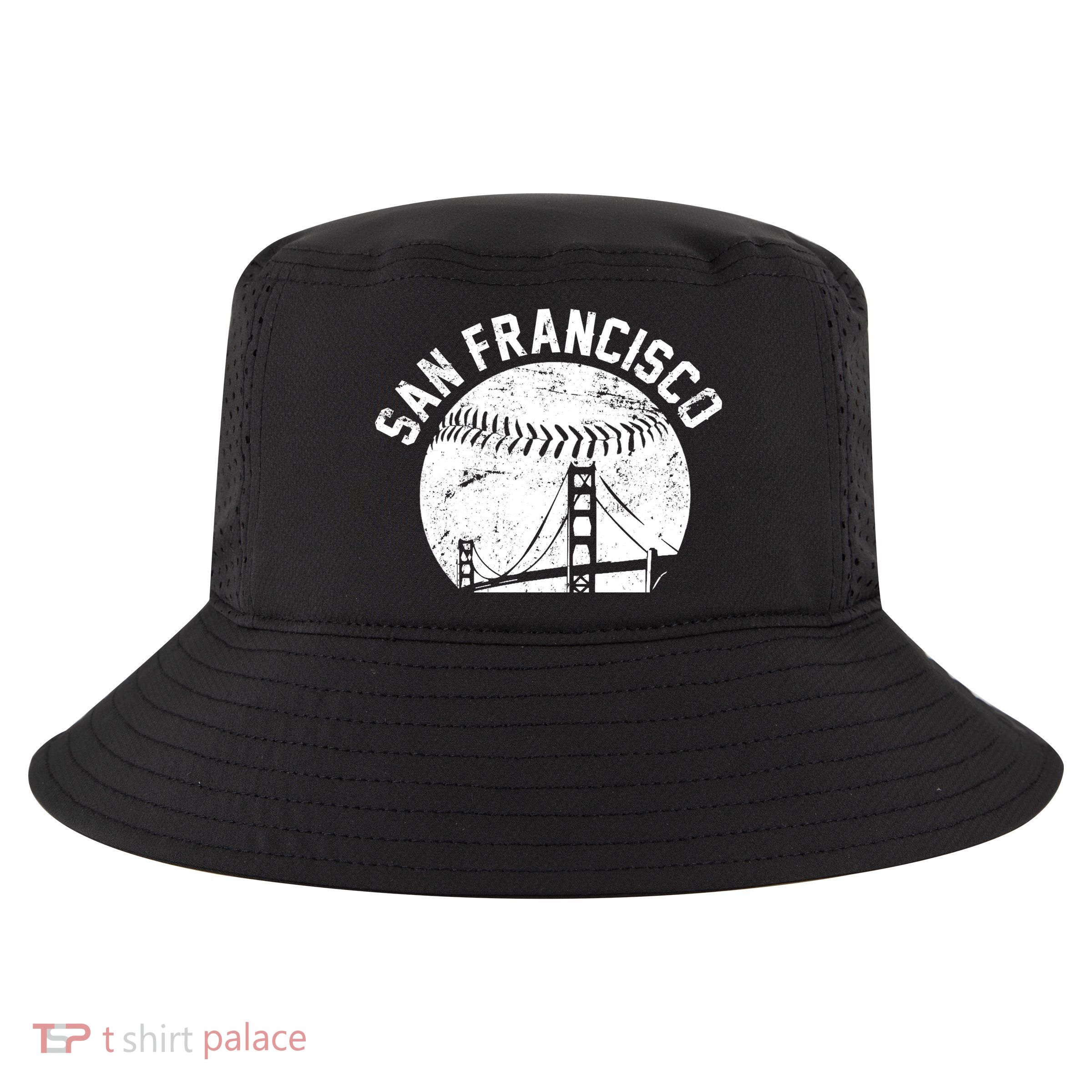 Vintage San Francisco Skyline SF Baseball Cool Comfort Performance Bucket Hat