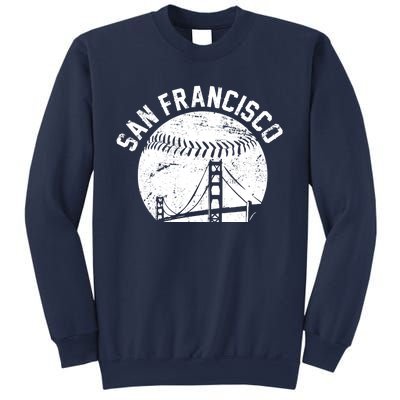 Vintage San Francisco Skyline SF Baseball Sweatshirt