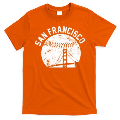 Vintage San Francisco Skyline SF Baseball T-Shirt