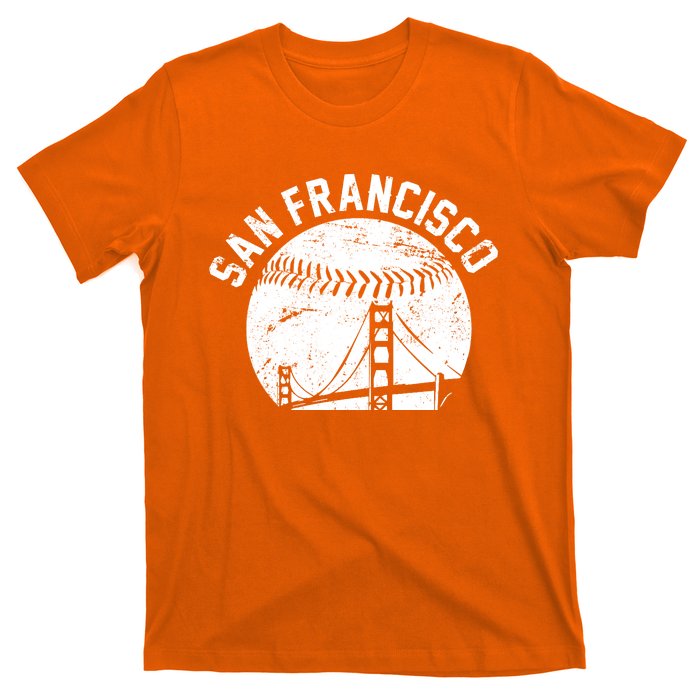 Vintage San Francisco Skyline SF Baseball T-Shirt