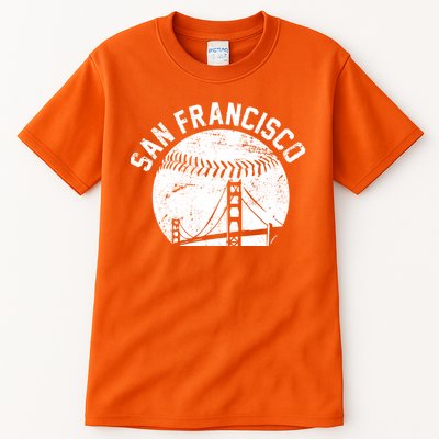 Vintage San Francisco Skyline SF Baseball Tall T-Shirt