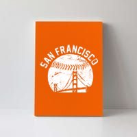 Vintage San Francisco Skyline SF Baseball Canvas