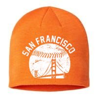 Vintage San Francisco Skyline SF Baseball Sustainable Beanie