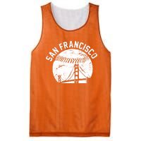 Vintage San Francisco Skyline SF Baseball Mesh Reversible Basketball Jersey Tank