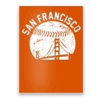 Vintage San Francisco Skyline SF Baseball Poster