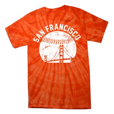 Vintage San Francisco Skyline SF Baseball Tie-Dye T-Shirt