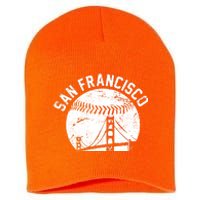 Vintage San Francisco Skyline SF Baseball Short Acrylic Beanie