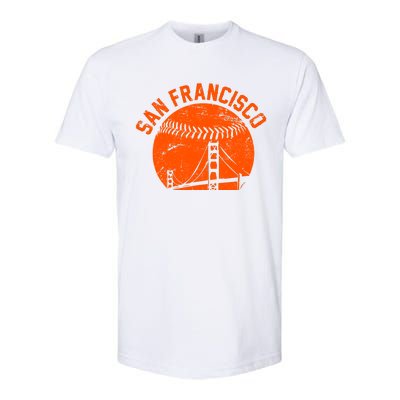 Vintage San Francisco Skyline SF Baseball Softstyle CVC T-Shirt