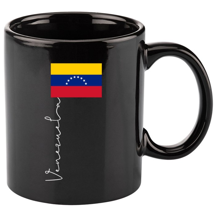 Venezuela Signature Flag Pole Patriotic Gift 11oz C Handle Ceramic Mug